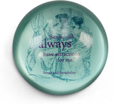Sense & Sensibility Glass Paperweight