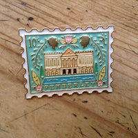 Pemberley Stamp Pin Brooch