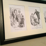 Pride & Prejudice Framed Five Print Set