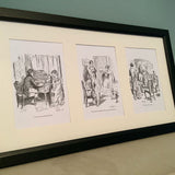 Pride & Prejudice Framed Five Print Set