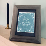 Mr. Darcy's Proposal Framed Print
