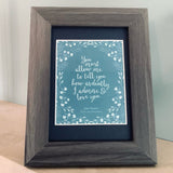 Mr. Darcy's Proposal Framed Print