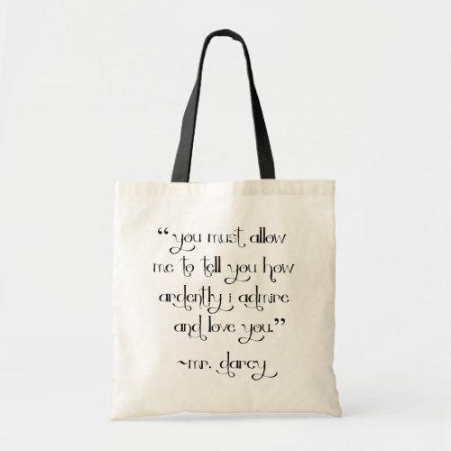 Mr. Darcy's Proposal Tote Bag