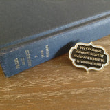Lizzie Bennet Feminist Enamel Pin Brooch -  thejaneaustenshop.co.uk