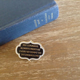 Lizzie Bennet Feminist Enamel Pin Brooch -  thejaneaustenshop.co.uk
