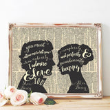 Mr & Mrs Darcy Canvas Print