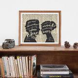 Mr & Mrs Darcy Canvas Print