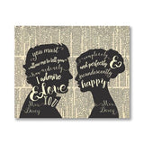 Mr & Mrs Darcy Canvas Print