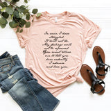 Mr. Darcy Proposal Quote T-Shirt