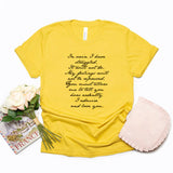 Mr. Darcy Proposal Quote T-Shirt