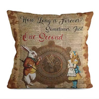 Alice in Wonderland Quotes Cushion Cover