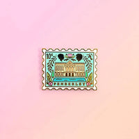Pemberley Stamp Pin Badge