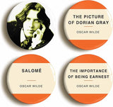 Oscar Wilde Badges - Set of 4