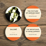 Oscar Wilde Badges - Set of 4