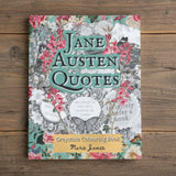 Jane Austen Quotes Floral Colouring Book
