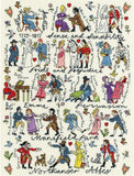 Jane Austen Characters Sampler Cross Stitch Kit