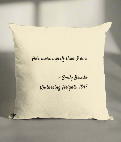 Wuthering Heights Quote Cushion