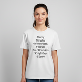 Jane Austen Male Characters T-Shirt