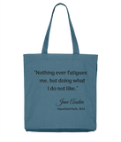 Mansfield Park Nothing Ever Fatigues Tote Bag