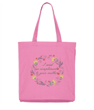 Lady Catherine No Compliments Flower Tote Bag