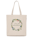 I Am All Astonishment! Floral Tote Bag