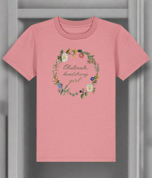 Obstinate Headstrong Girl Floral Childs T-Shirt