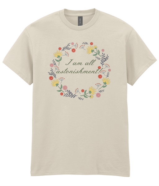 Caroline Bingley All Astonishment! Flower T-Shirt