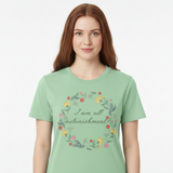 Caroline Bingley All Astonishment! Flower T-Shirt