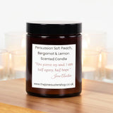 Persuasion Soft Peach, Bergamot & Lemon Scented Candle