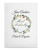 Jane Austen Most Ardently Tea Towel