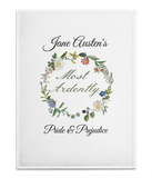 Jane Austen Most Ardently Tea Towel