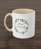 Mr Darcy Most Ardently Floral Mug