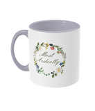 Mr Darcy Most Ardently Floral Mug