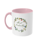 Mr Darcy Most Ardently Floral Mug