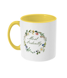 Mr Darcy Most Ardently Floral Mug