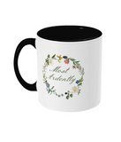 Mr Darcy Most Ardently Floral Mug