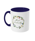 Mr Darcy Most Ardently Floral Mug