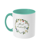 Mr Darcy Most Ardently Floral Mug