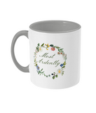Mr Darcy Most Ardently Floral Mug