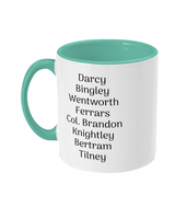 Jane Austen Male Characters Mug