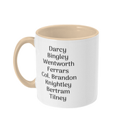 Jane Austen Male Characters Mug