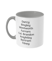 Jane Austen Male Characters Mug