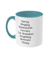 Jane Austen Male Characters Mug