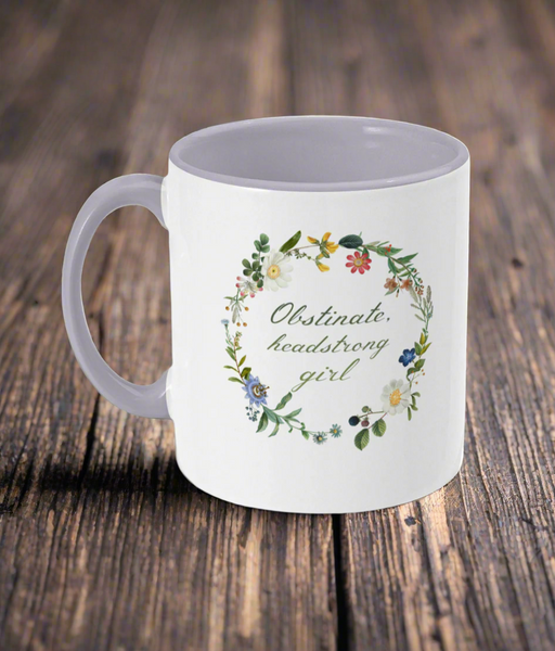 Mr Darcy Most Ardently Floral Mug