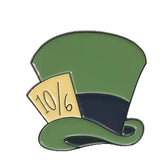 Mad Hatter's 10/6 Top Hat Pin Badge