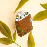 Lost in a Book Enamel Pin Brooch