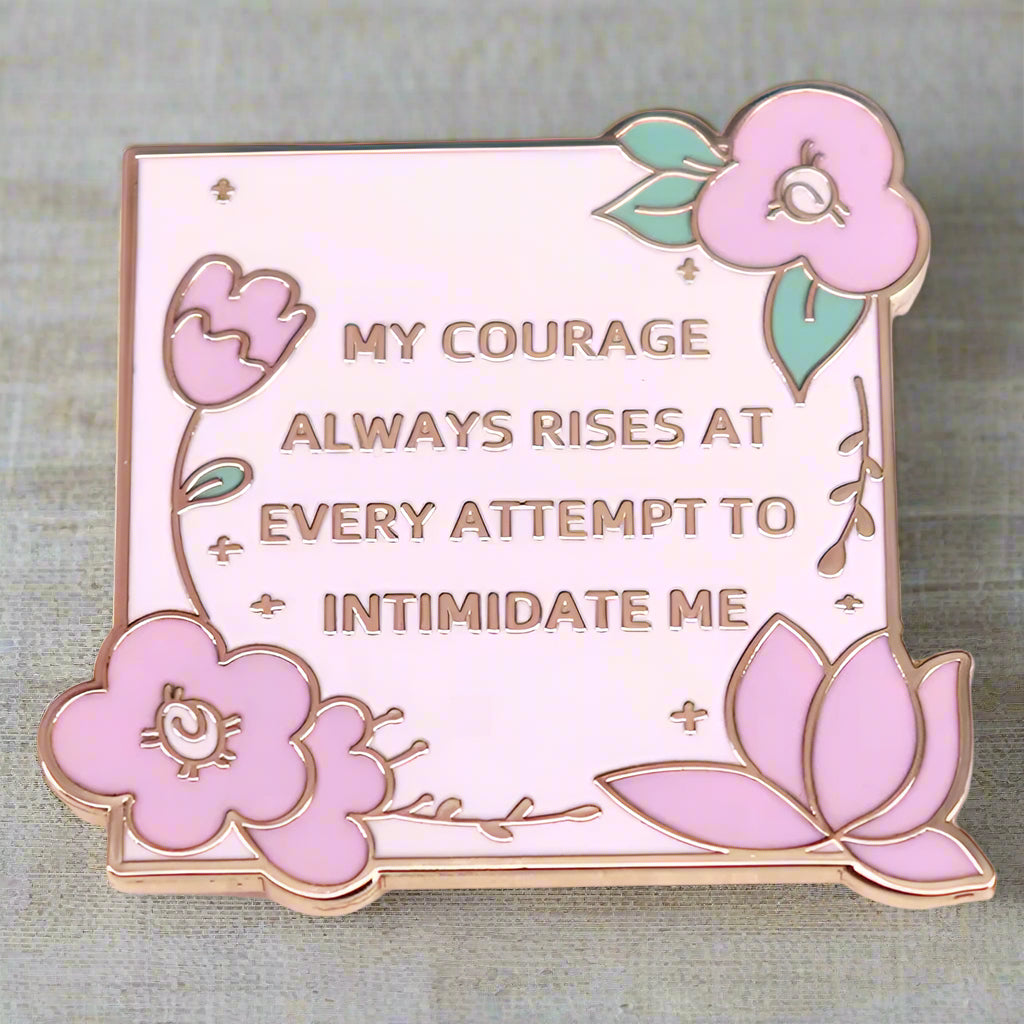 My Courage Always Rises Brooch | thejaneaustenshop.co.uk