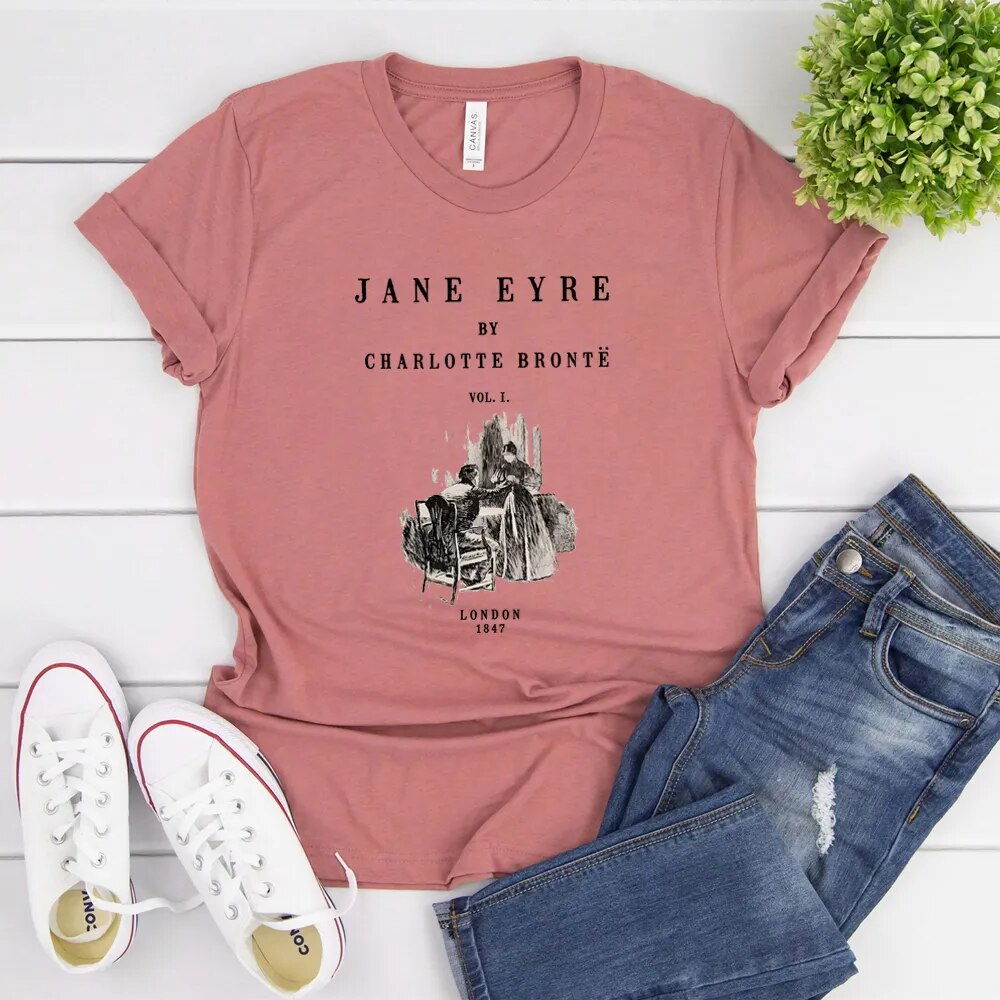 Women's T-Shirts [Out of Print] Charlotte Bronte/ Jane Eyre Women's Tee 7 (Midnight Navy) This item is unavailable - Etsy