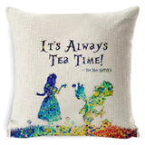 Alice in Wonderland Quotes Cushion Cover