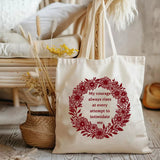 Elizabeth Bennet Courage Tote Bag